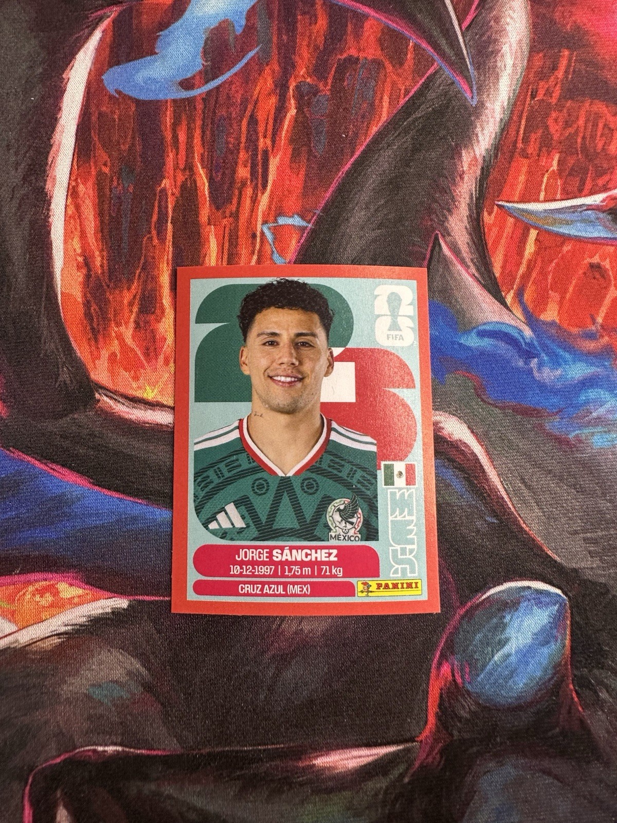 Jorge Sanchez 2026 Panini FIFA World Cup Sticker FUCHSIA MEX 4