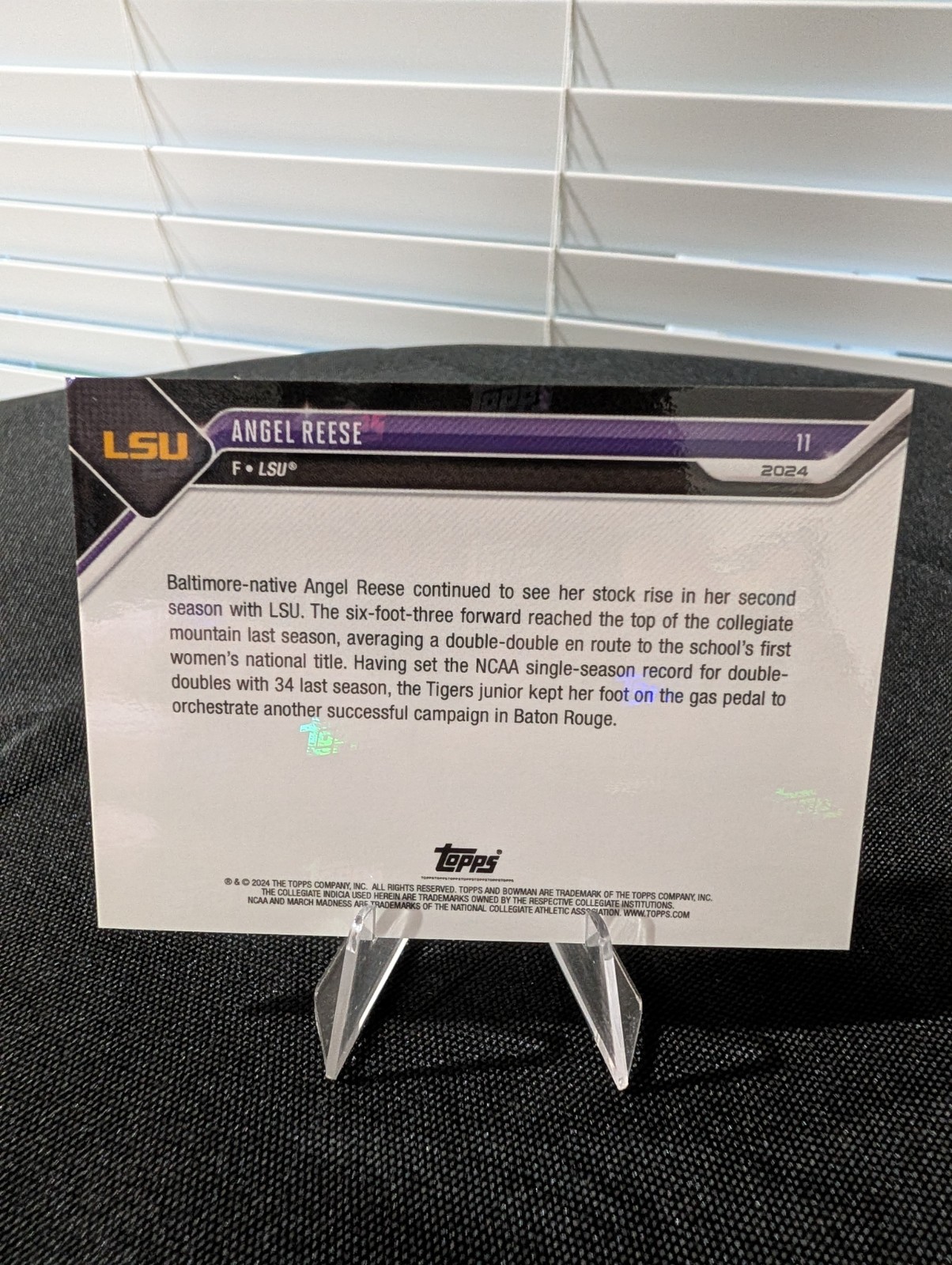 2023-24 Bowman U Now Ncaa March Madness – Angel Reese #11 (RC)