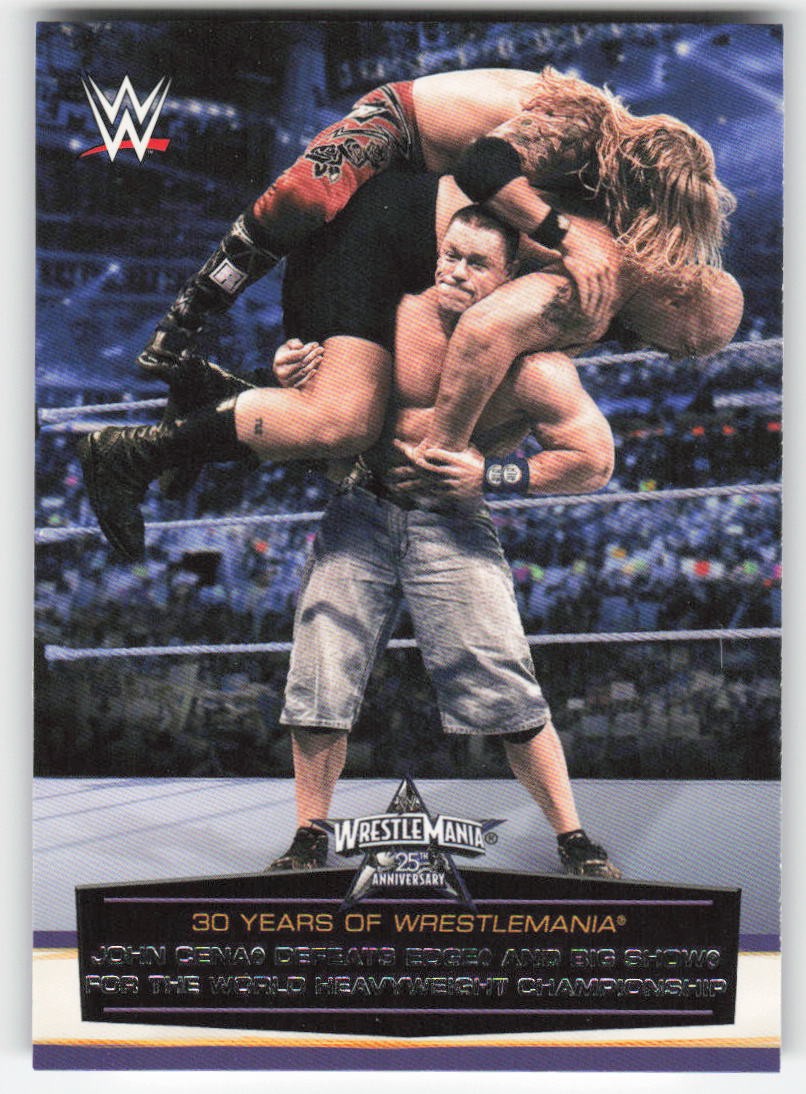 2014 WWE Road to Wrestlemania 30 Years John Cena Defeats Edge Big Show #49