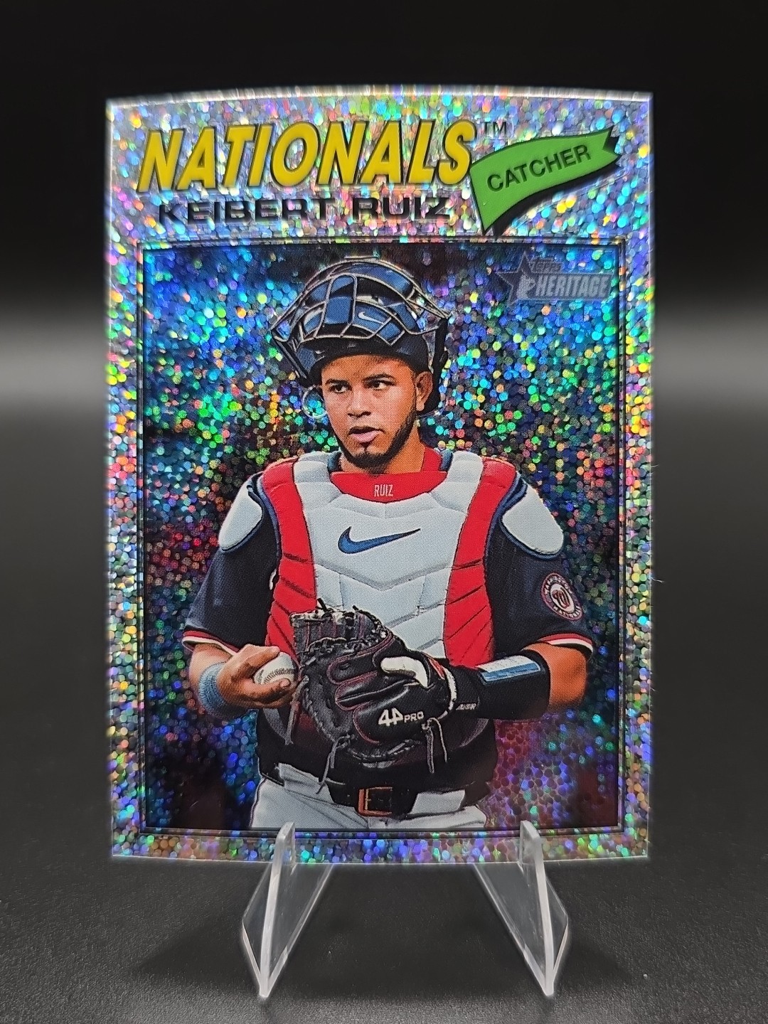 Keibert Ruiz Washington Nationals #201 SILVER SPARKLE 2026 Topps Heritage MLB