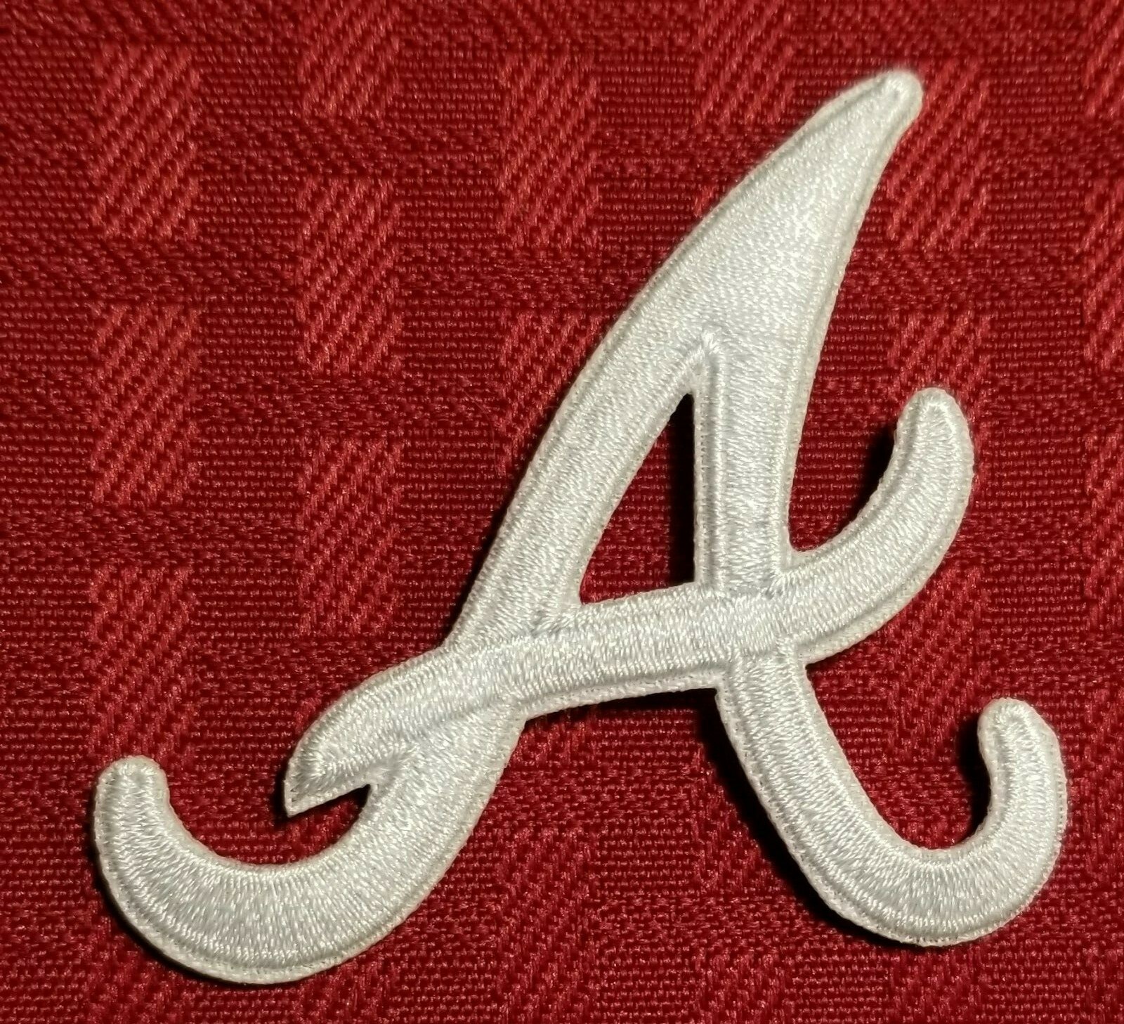 Atlanta Braves Retro White A Iron /Sew On Embroidered Patch ~Free Tracking~
