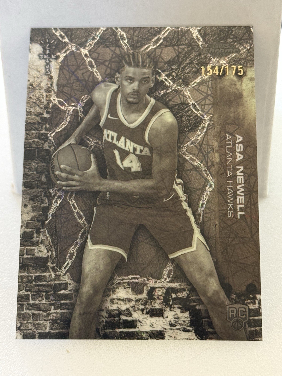 Topps Chrome Cactus Jack 2026 Asa Newell Rookie Card #83 Atlanta Hawks 008 /175