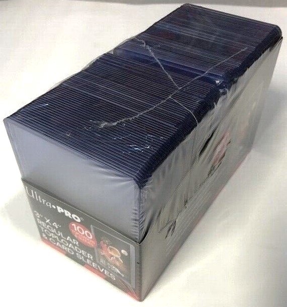 NEW Ultra Pro 3×4″ Clear Regular Toploader Sports Card Sleeves 100-Count 83648