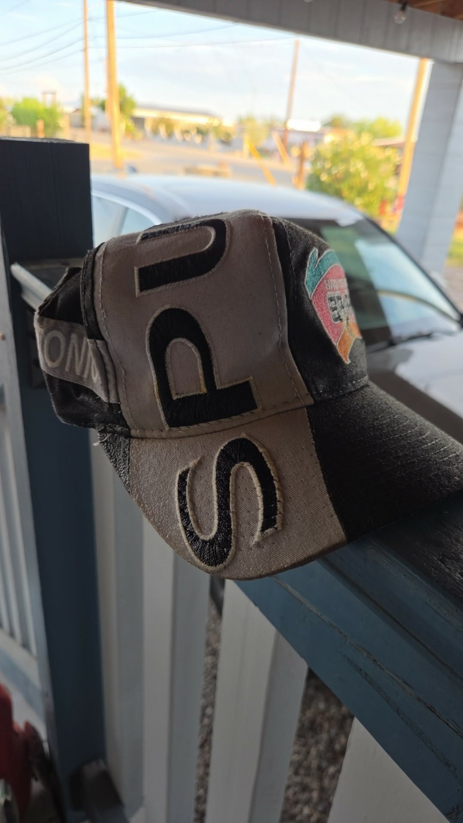 Vintage 90s San Antonio Spurs Side Wave NBA Snapback Hat Cap Starter Rare Swirl