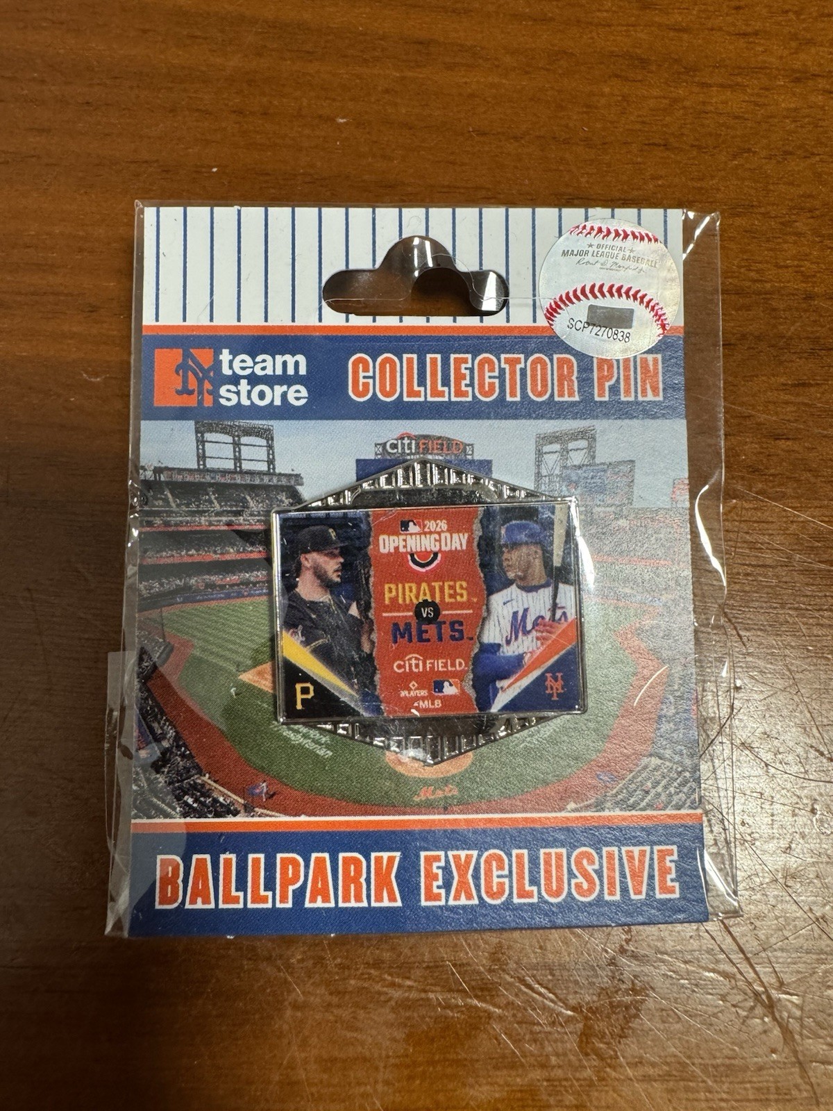 2026 New York Mets OPENING DAY PIN JUAN SOTO PAUL SKENES Citifield MLB Pirates