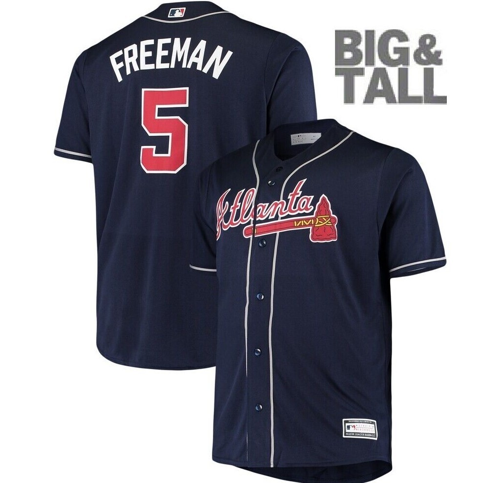 MLB Atlanta Braves #5 Alternate Baseball Jersey New Big & Tall Mens Sizes
