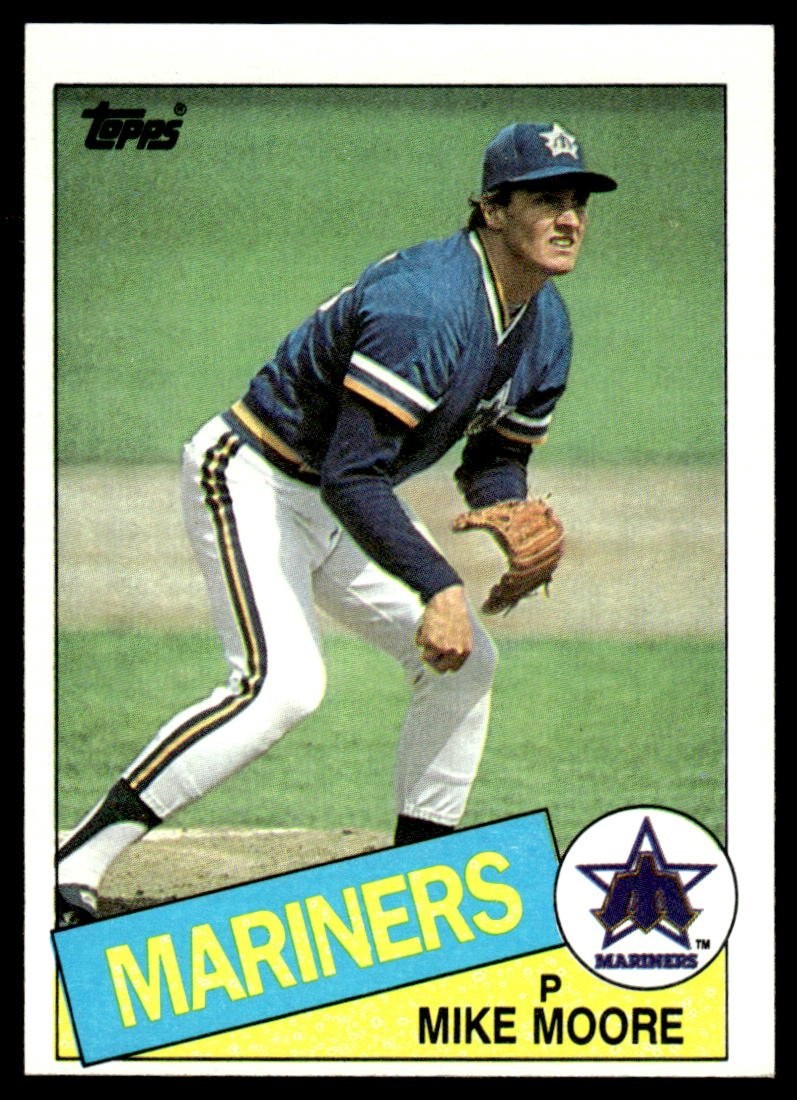 Mike Moore Mariners 1985 Topps Baseball Card #373