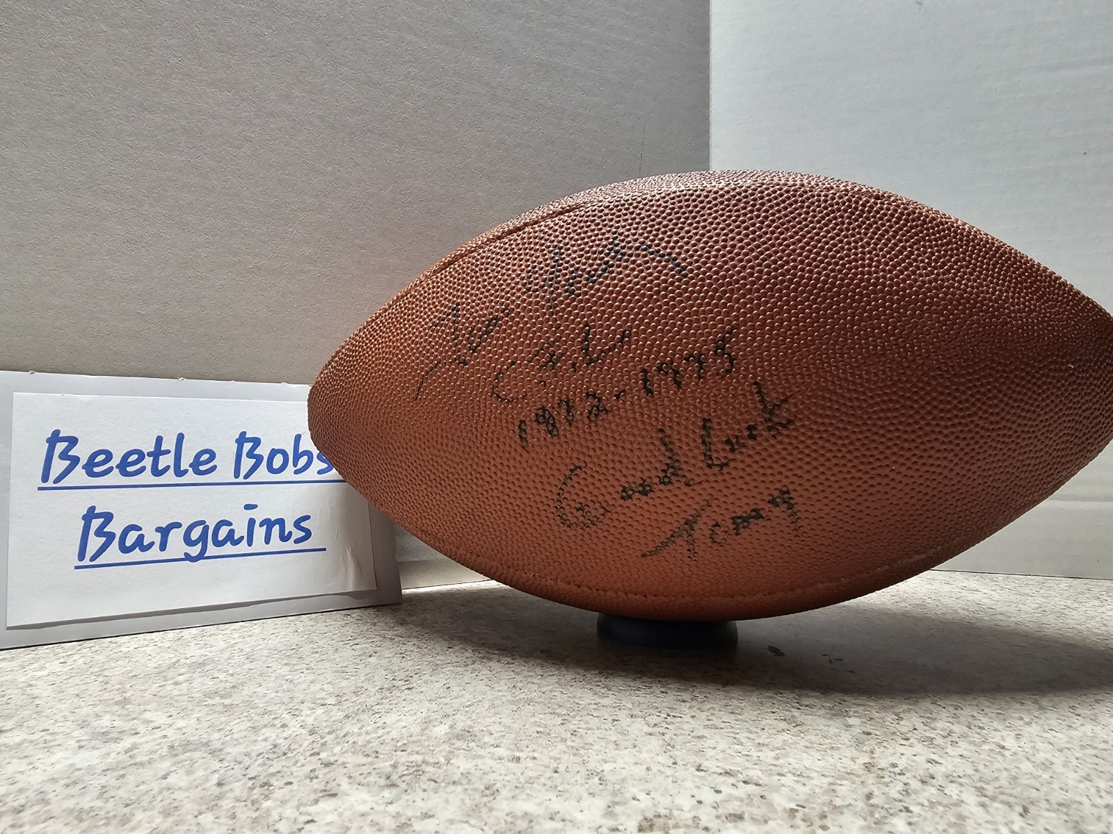 Autographed Football Unknown CFL Player From 1972-1975 No COA