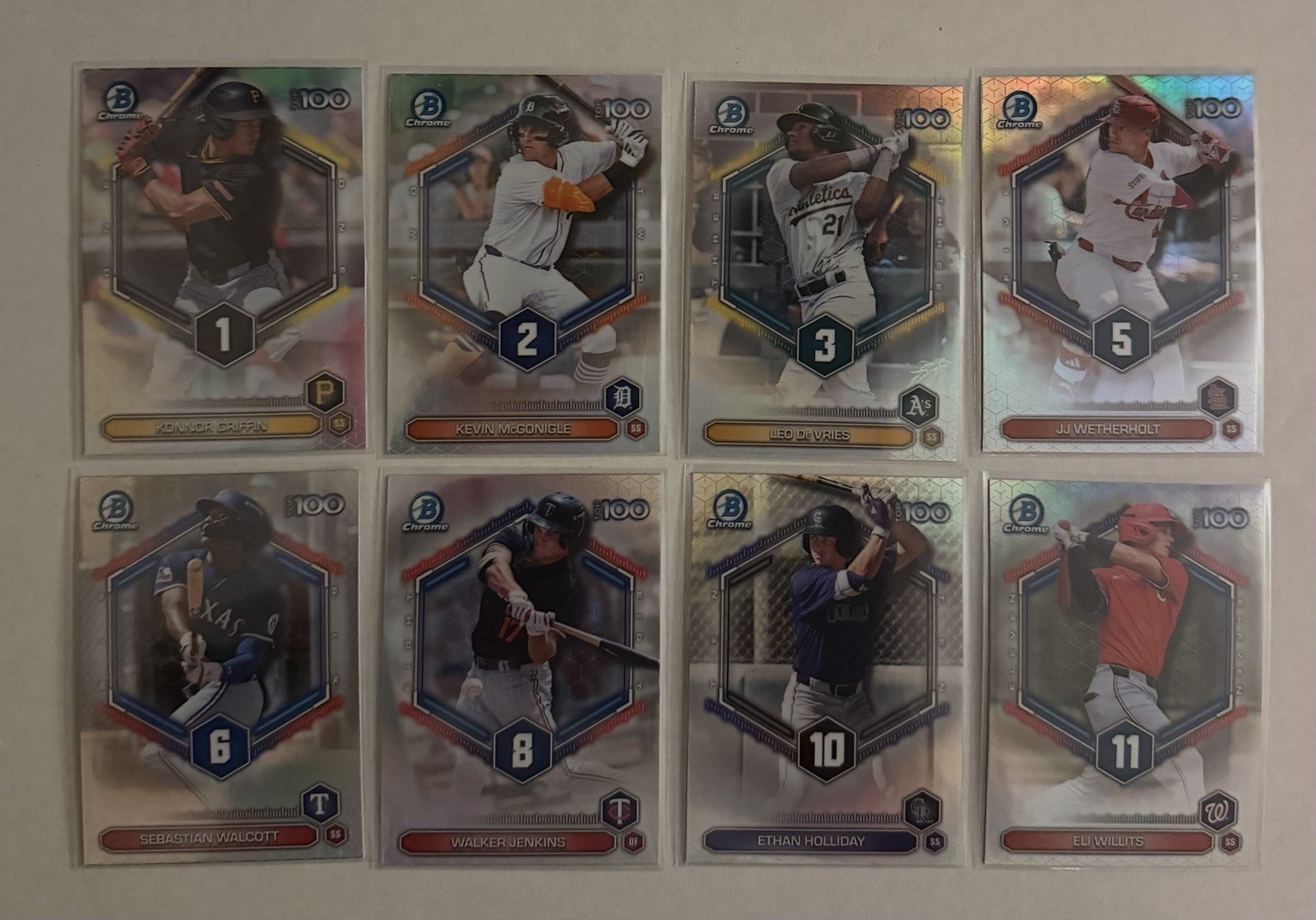 2026 Bowman Top 100 Prospects Insert Pick Your Card Complete Your Set