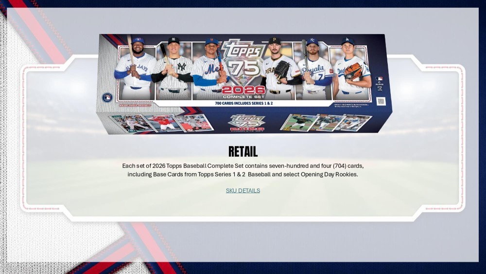 2026 Topps Baseball Factory Complete Set Box