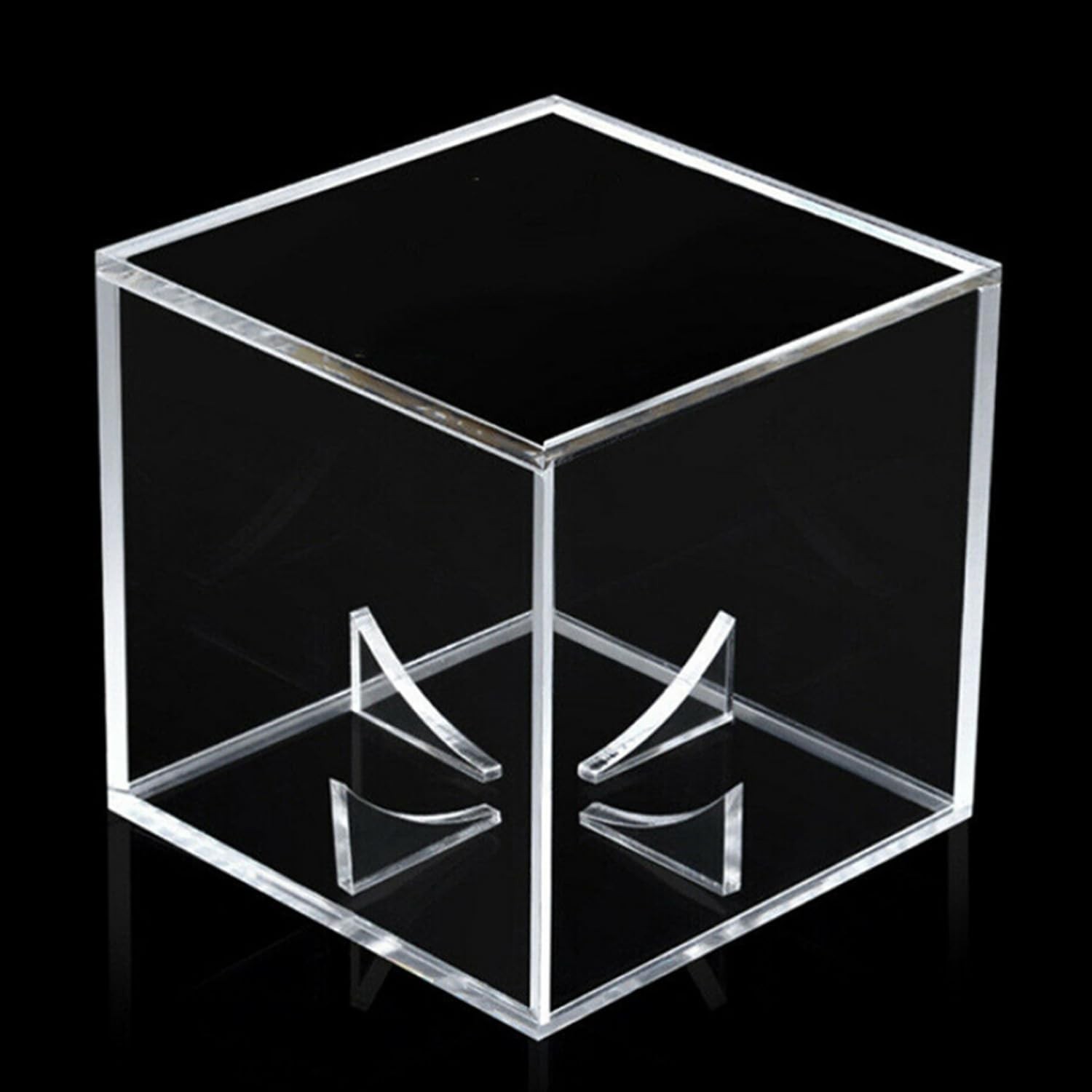 Acrylic Baseball Display Case UV Protected Cube Clear Holder for Memorabilia
