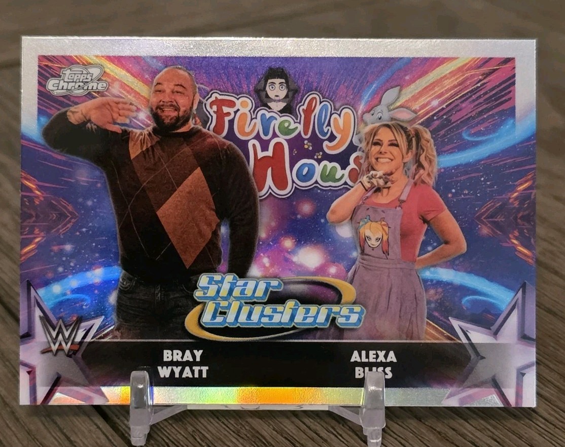 Bray Wyatt / Alexa Bliss 2026 Topps Chrome Cosmic WWE Star Clusters #SC-10