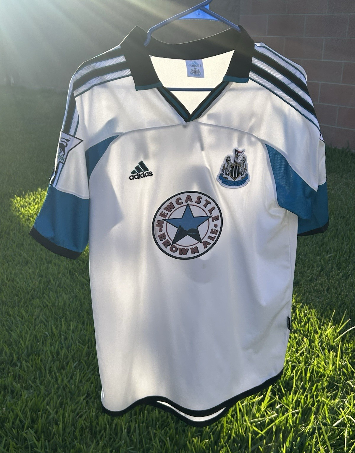 Adidas Newcastle United A.Shearer #9 Men’s L Away Jersey FA Premier League Patch