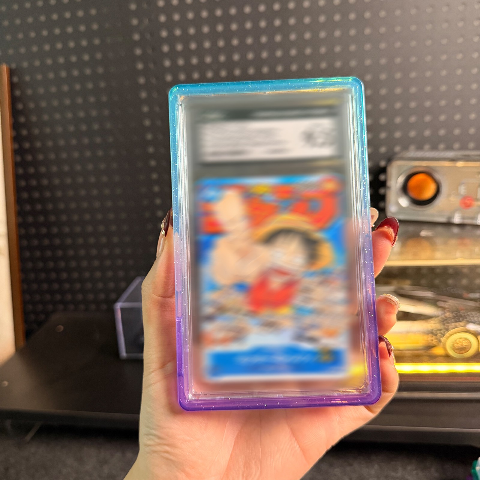For 35PT PSA/CGC Graded Card Slab Bumper Guard Protector Gradient Acrylic Case