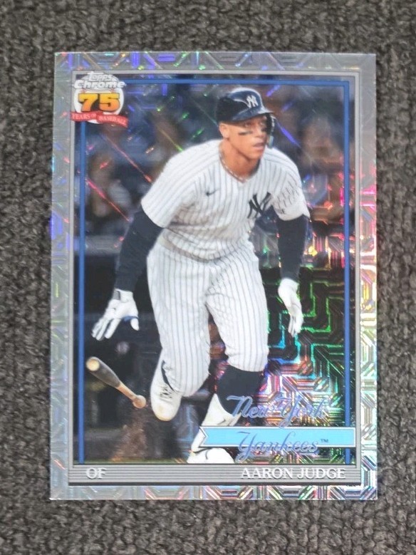 2026 Topps 1991 Topps Chrome Silver Pack Mojo Aaron Judge #91C-82 Yankees ⚾️