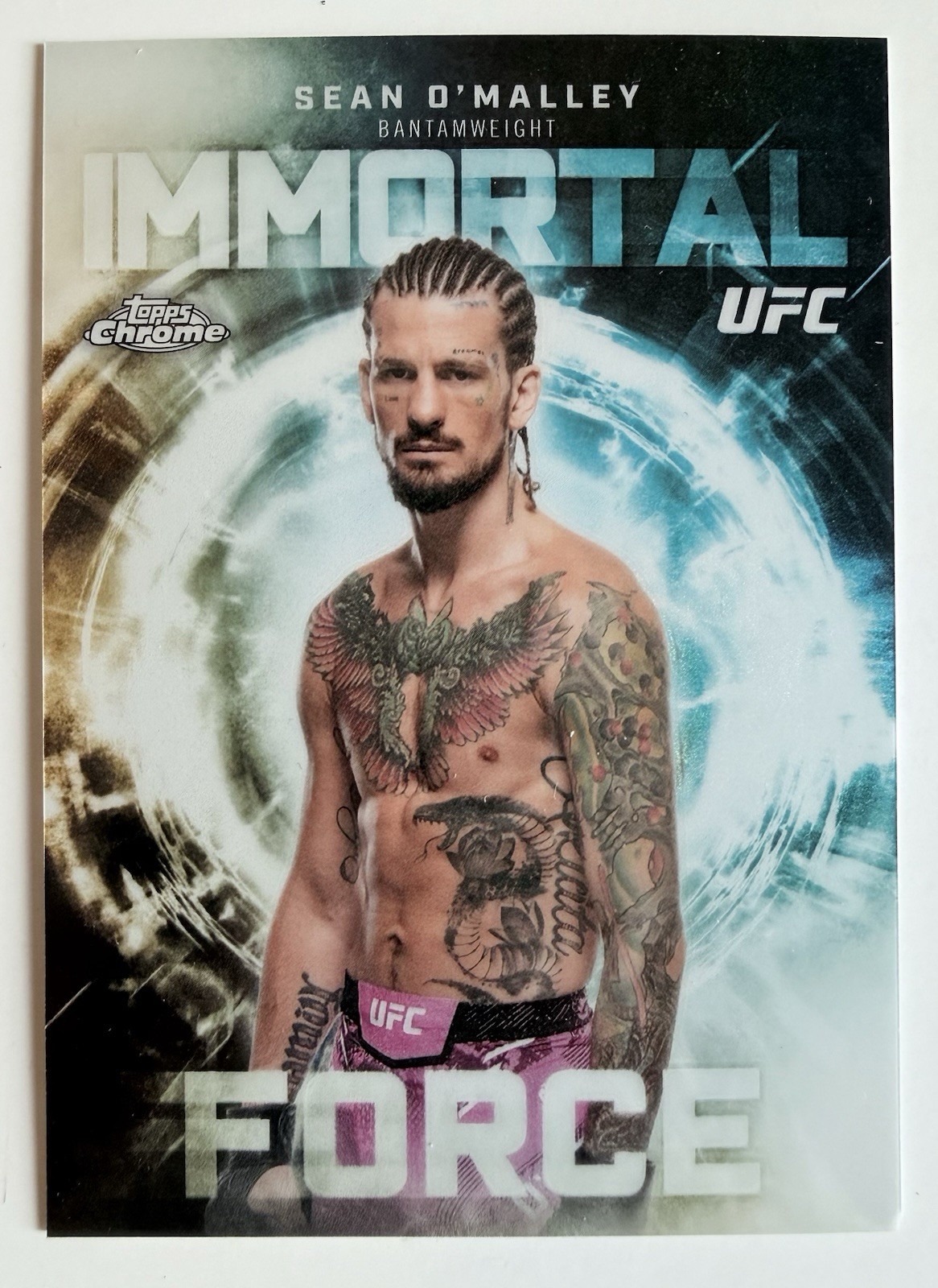 2026 Topps Chrome UFC Sean “Sugar” O’Malley Immortal Force SSP Case Hit IF-1