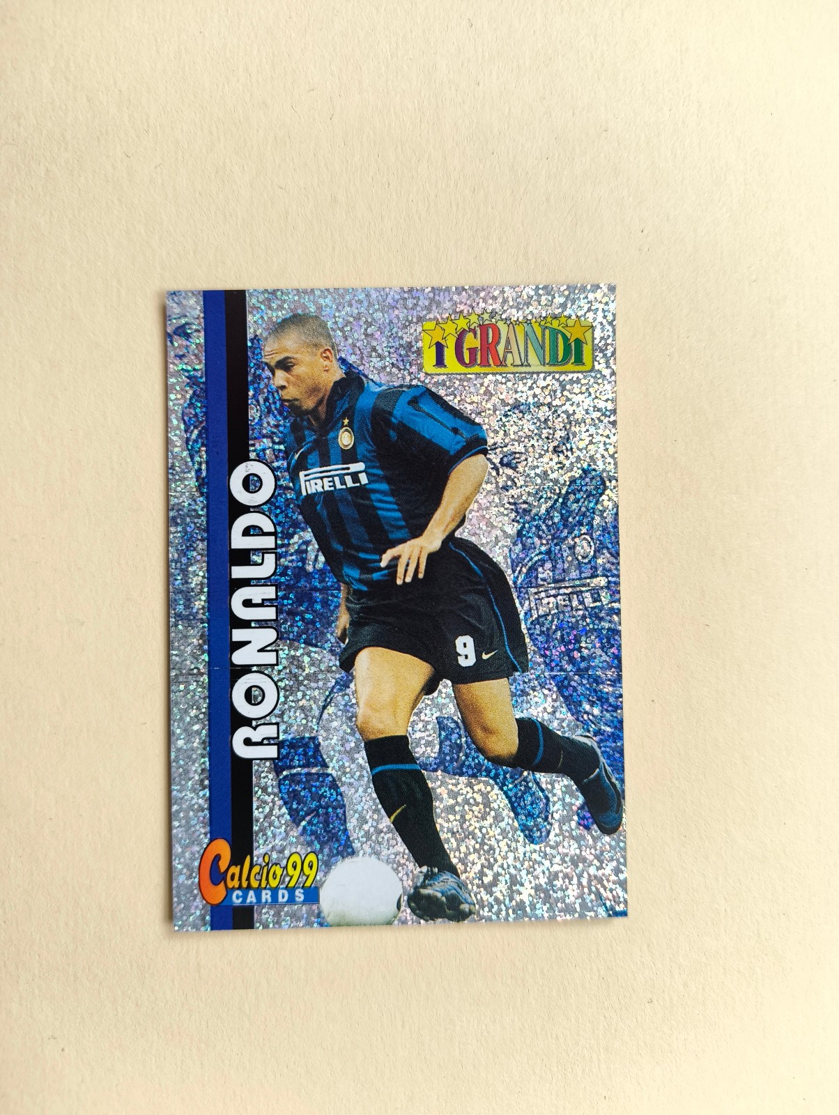 Rare Perfect Card G1 Ronaldo Fenomeno Inter I Grandi Calcio Cards 99 1999 Panini