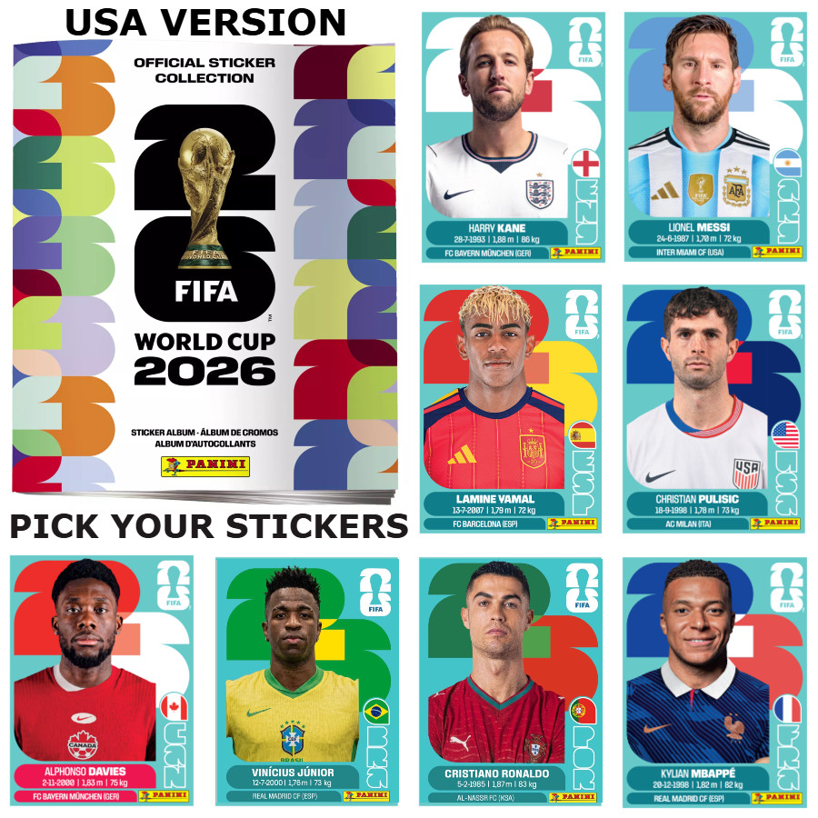 2026 Panini FIFA World Cup Stickers US Edition #MEX1-#SCO20 – Pick Your Stickers