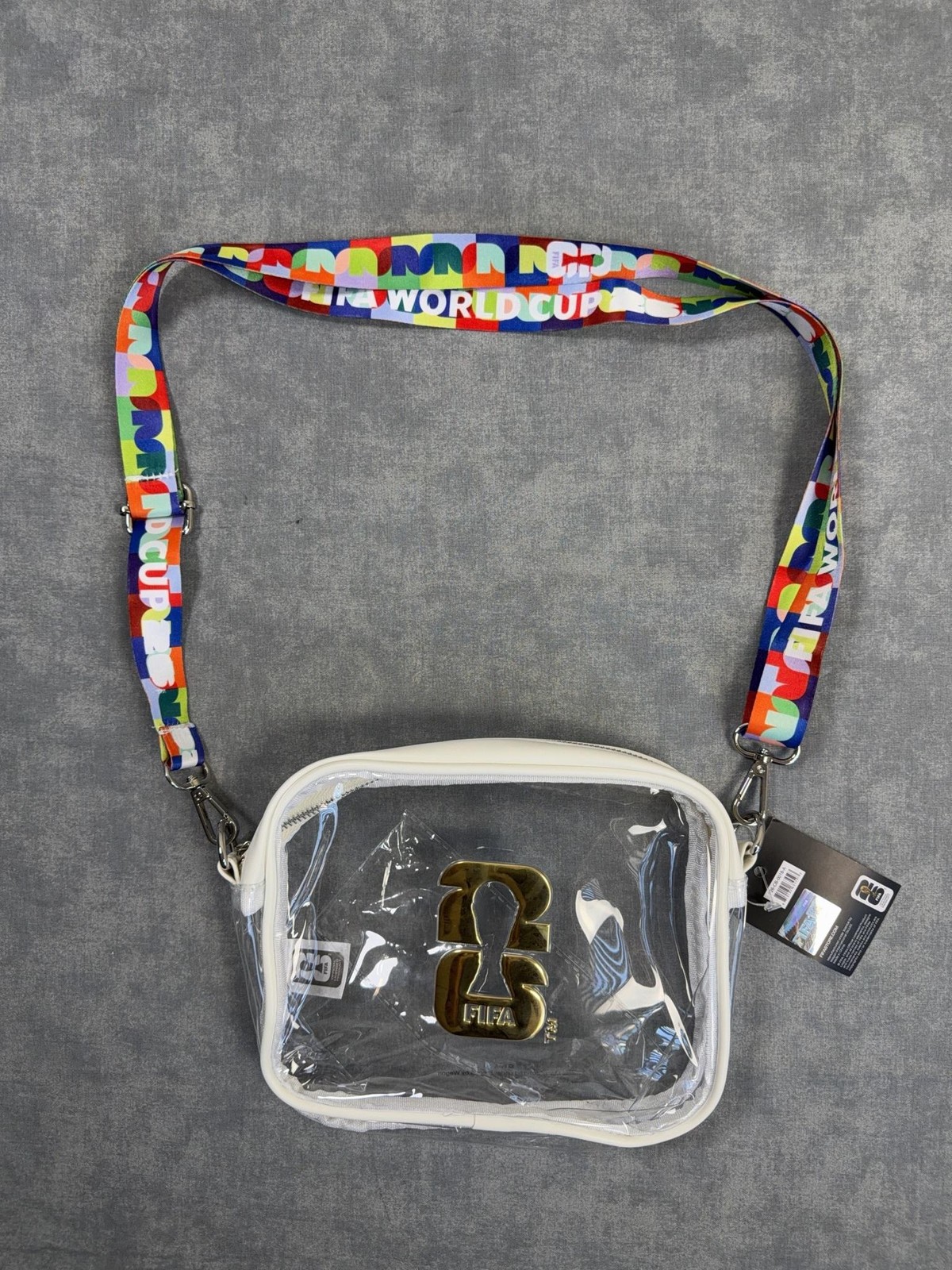 FIFA World Cup 26 Bag Womens One Size Multi-Color Soccer Clear Crossbody FIFA