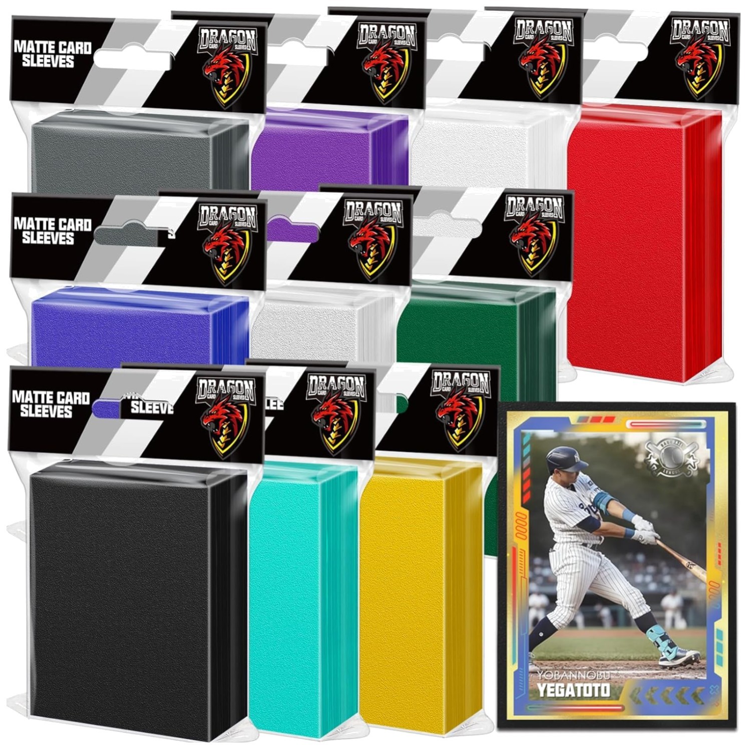 Comprehensive 1000 Pcs Card Sleeves – Vibrant Colors & High-Quality Protection