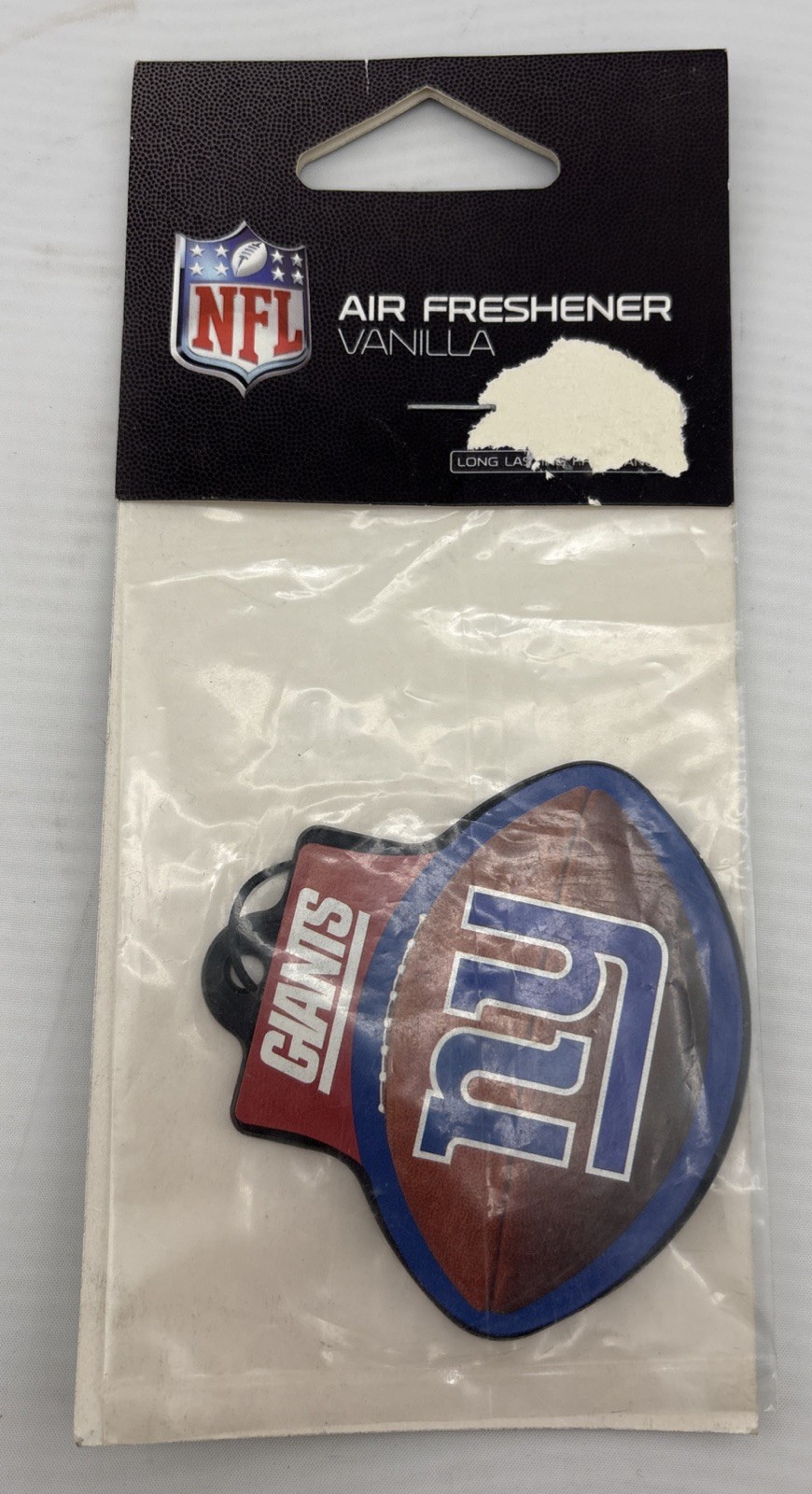 Retro NFL New York Giants Vanilla Air Freshener, 2006. New