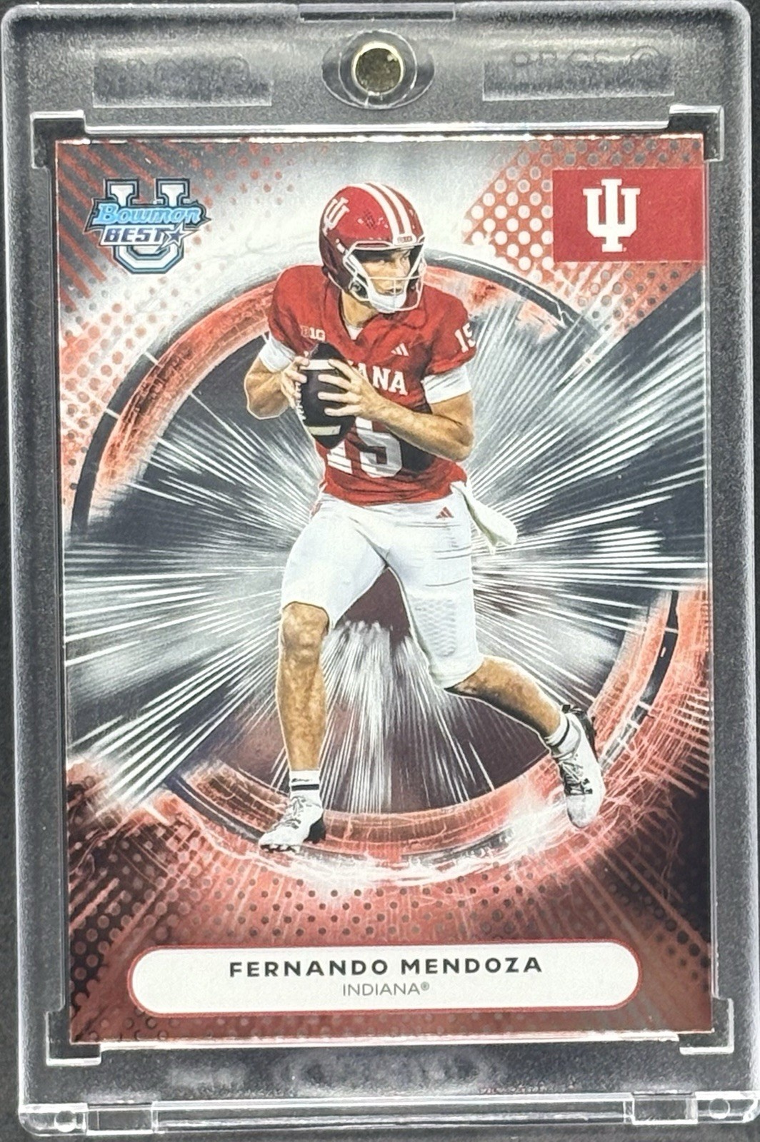 Fernando Mendoza RARE ROOKIE RC CHROME INVESTMENT CARD INDIANA HEISMAN MINT