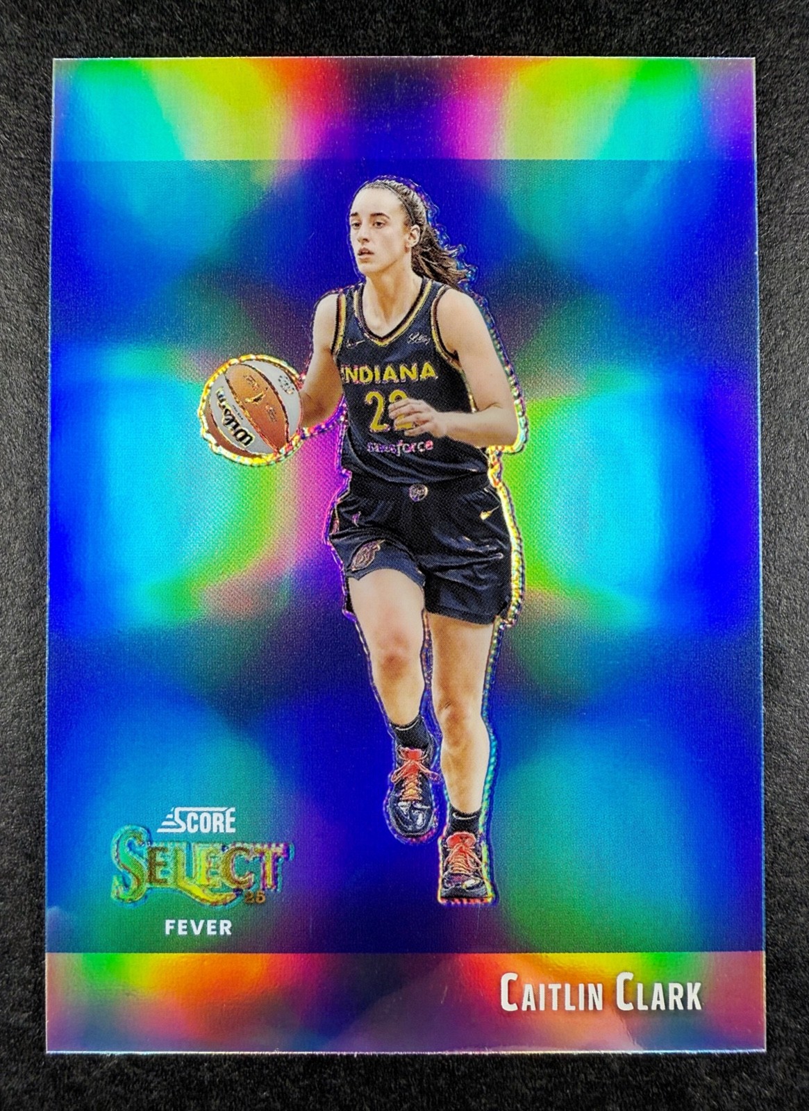 2025 Panini Select Caitlin Clark Score Throwback Silver Prizm