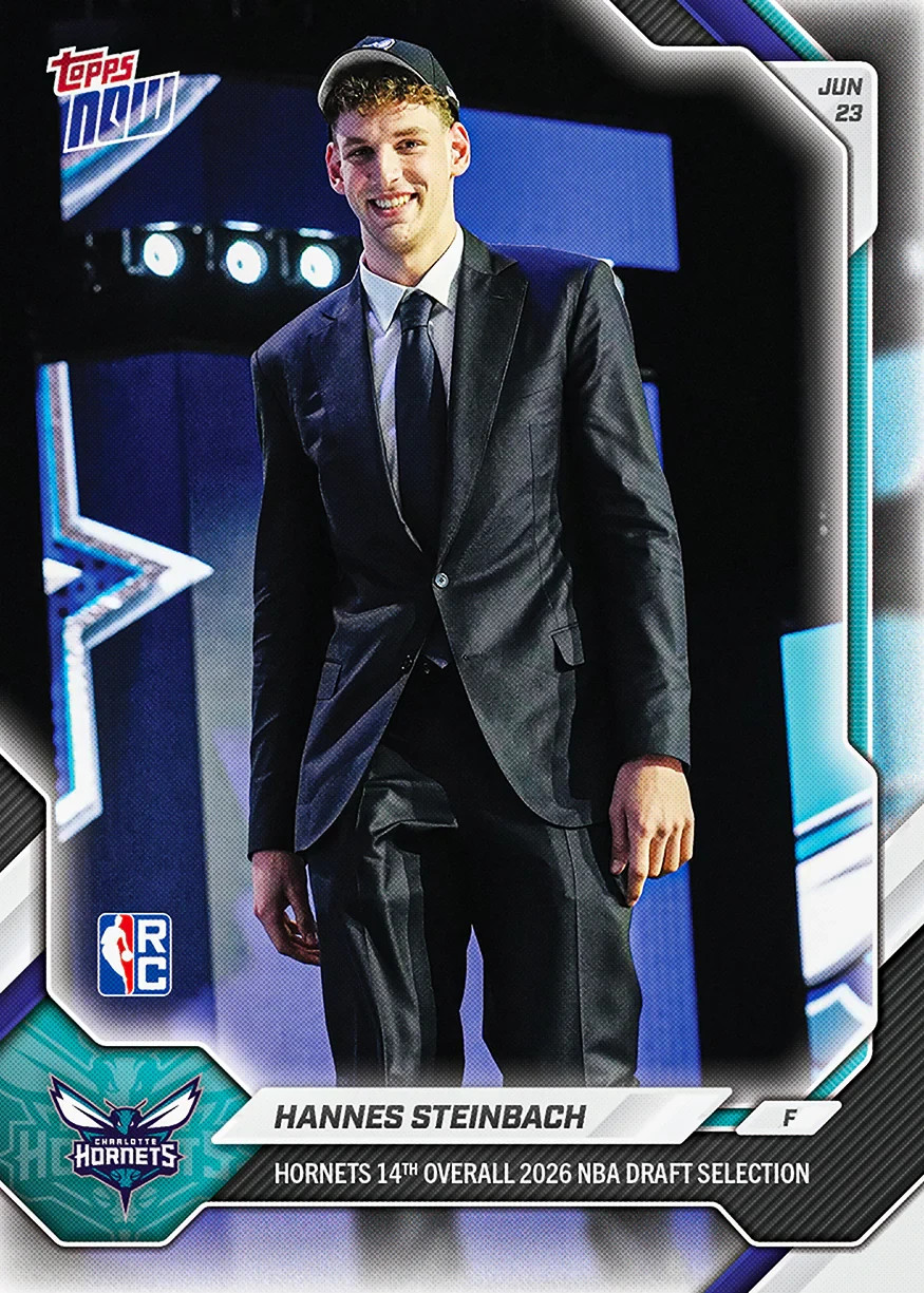 24-Card Bundle Draft Selection RC Dybantsa 2025-26 NBA Topps NOW Presale