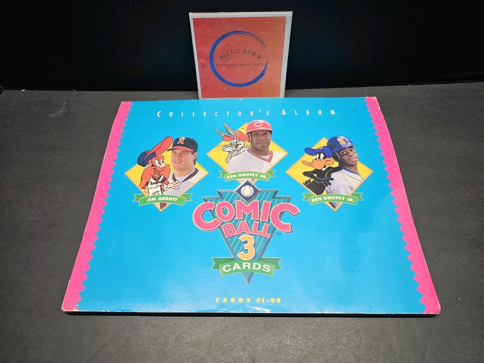 1992 Upper Deck Comic Ball 3 Card Set With Collectors Album