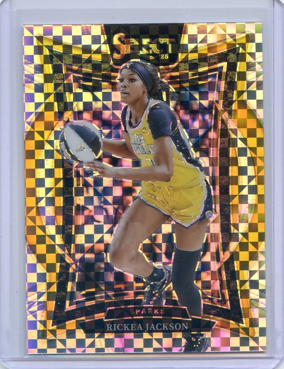 2025 Panini Select WNBA RICKEA JACKSON #58 SILVER CHECKERBOARD PRIZM SSP