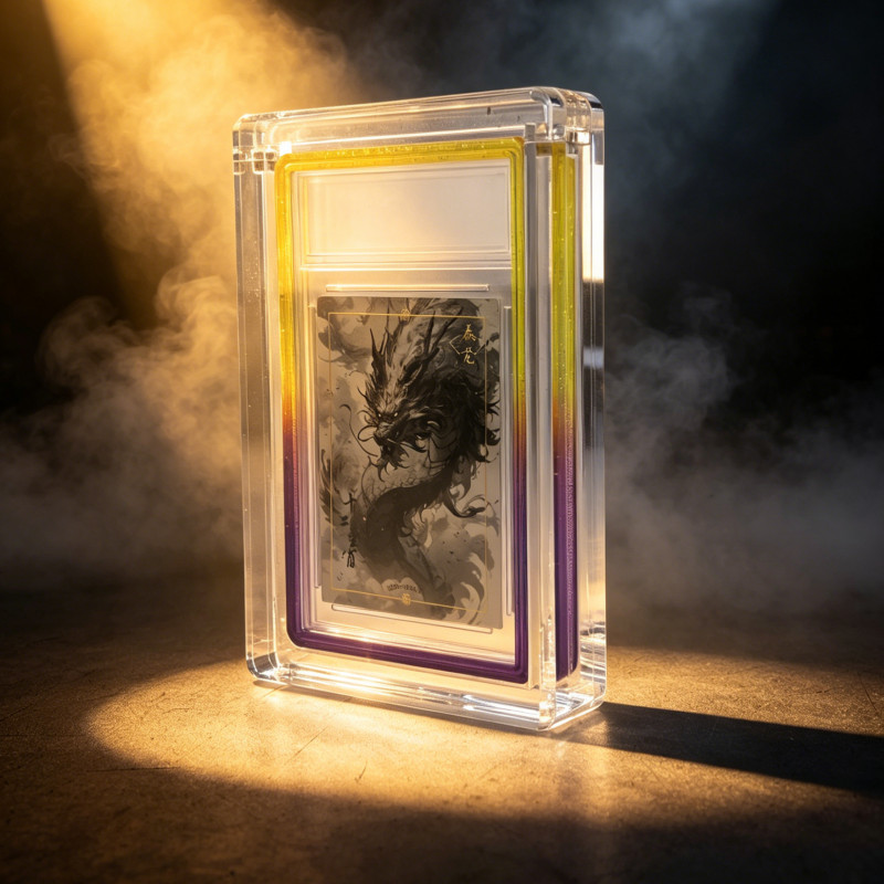 Display Set For 35pt PSA: Acrylic Clear Stand+Graded Bumper Guard With PC Panel