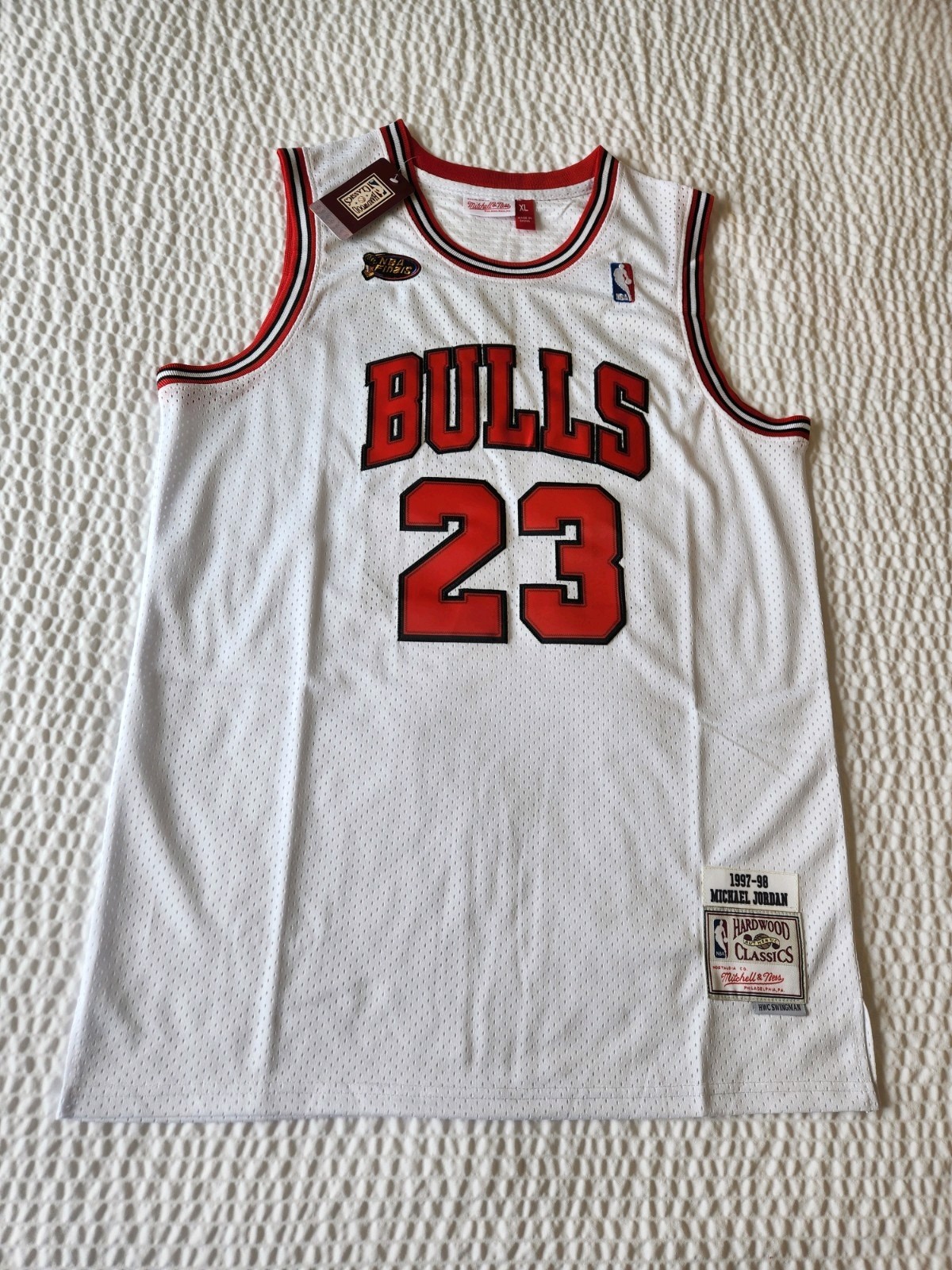 Mitchell & Ness 🔥 Michael Jordan 🔥#23 Bulls 1997-98 NBA FINALS Jersey Men’s XL