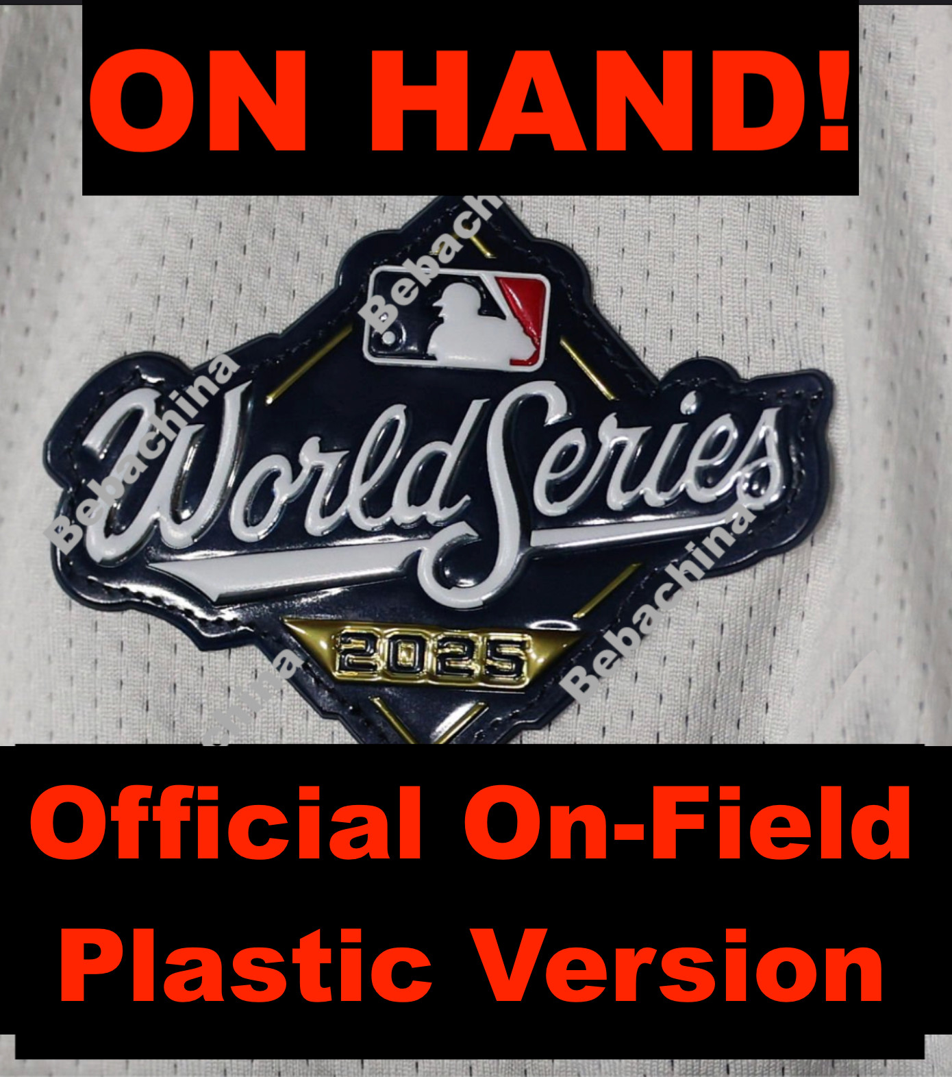 2025 World Series Patch Jersey LA Dodgers On Field Guggenheim G Patch LIMITED!