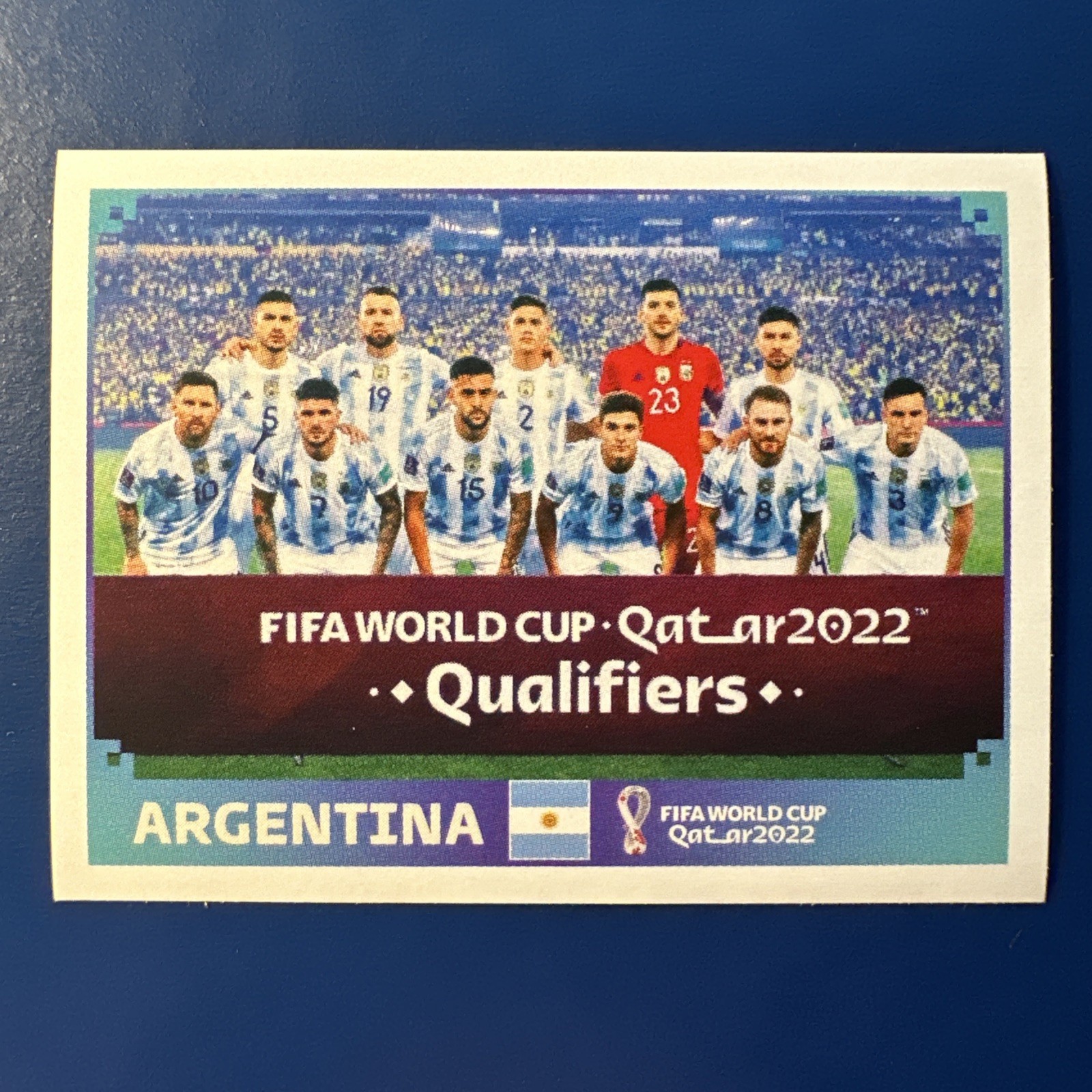 2022 Fifa World Cup Panini Sticker Qatar ARGENTINA TEAM Argentina ARG1 CHAMPIONS