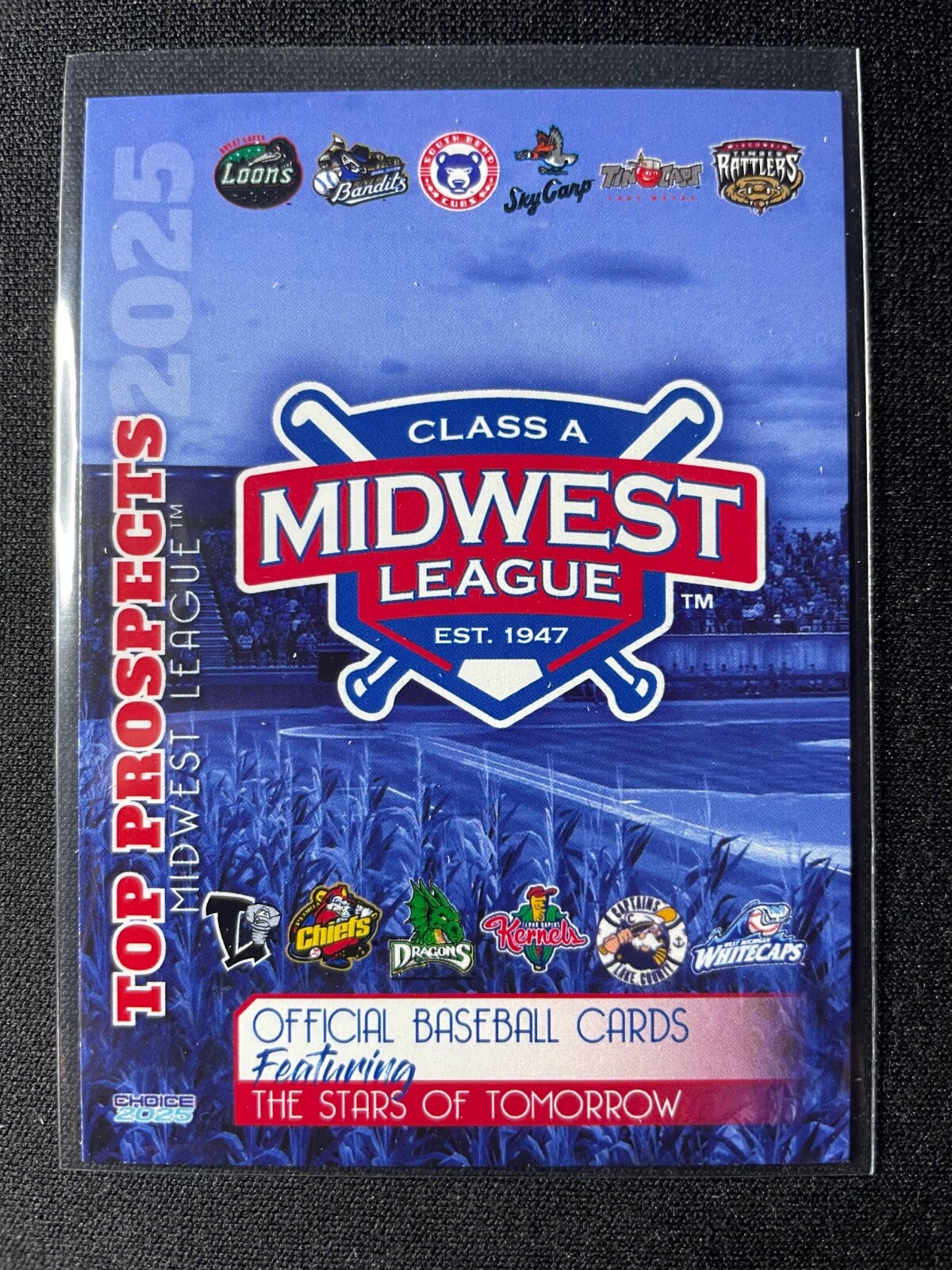 2025 Choice Midwest League Top Prospects Team Set You Pick Free Shipping!!!