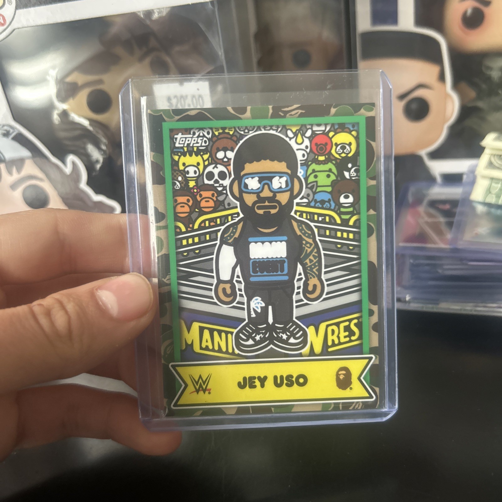 2025 Topps WWE x Bape Jey Uso #BMA-31 Baby Milo