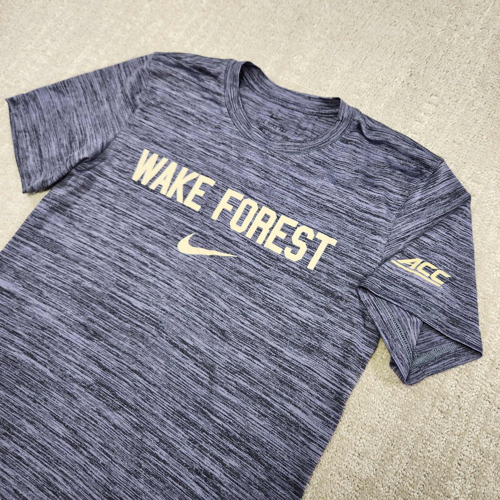 Wake Forest Demon Deacons Shirt Women XS Player Issue ACC Nike Dri-Fit Gray NCAA