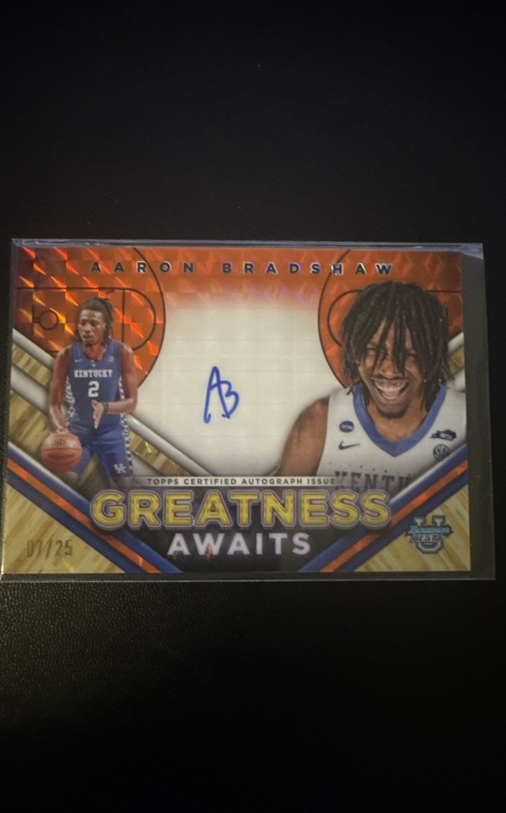 2023-24 Bowman University Best – Greatness Awaits Autographs Aaron Bradshaw…