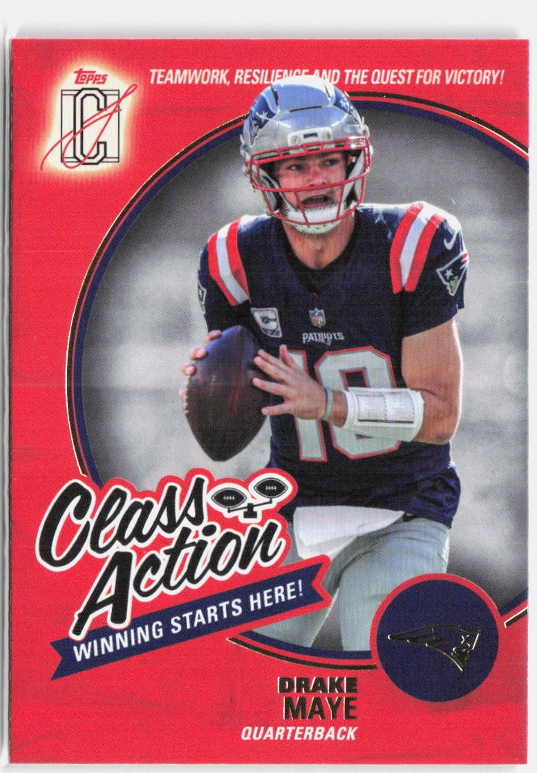 2025 Topps Signature Class #CA-22 Drake Maye Class Action