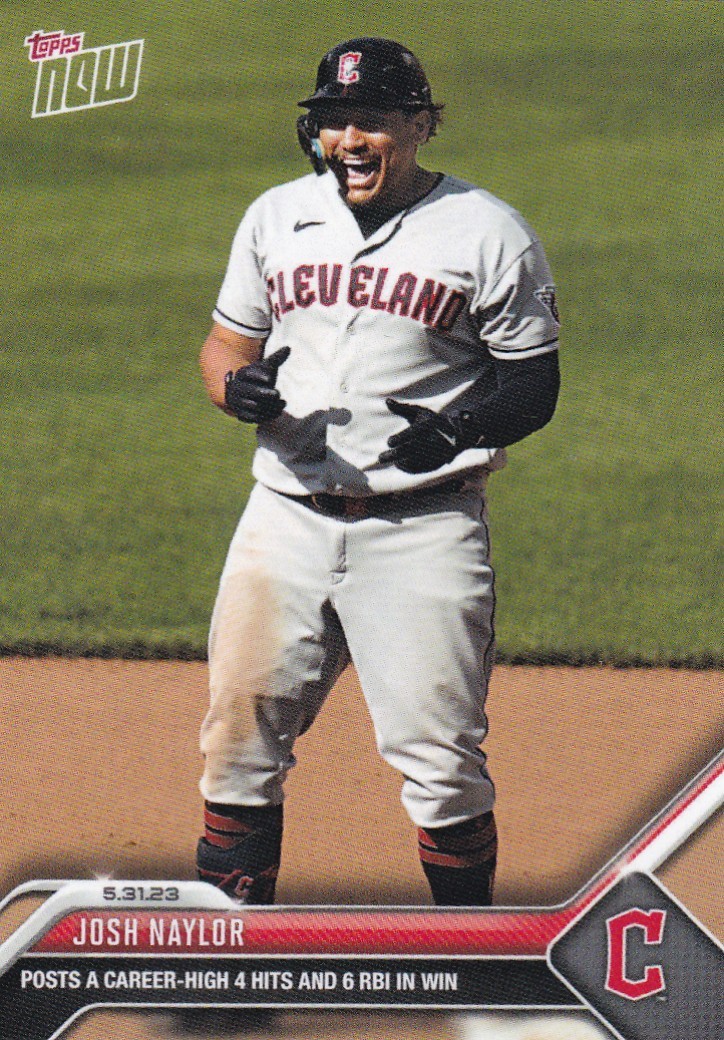 2023 TOPPS NOW #369 JOSH NAYLOR- CLEVELAND GUARDIANS