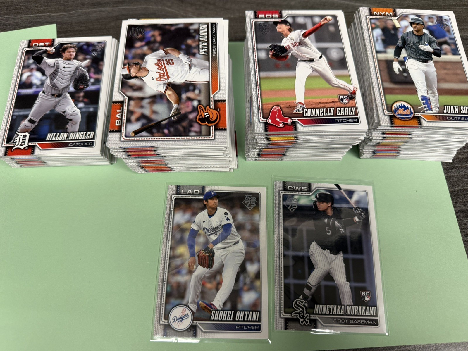 2026 MLB Topps Series 2 “Complete Base Set” #351 – #700 Murakami Shohei Baseball