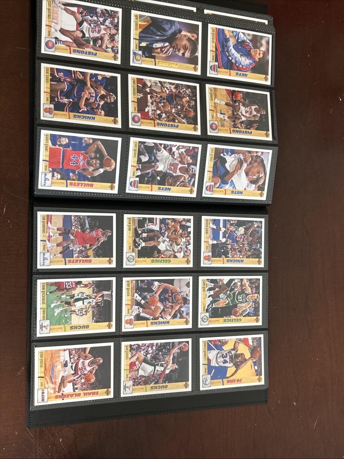 1991-92 Upper Deck Inaugural NBA Basketball Complete Set #1-400 w/ Binder