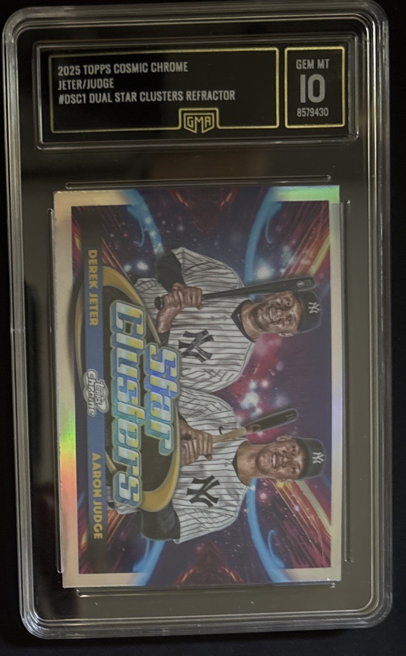 2025 Topps Cosmic Chrome – Star Clusters Derek Jeter, Aaron Judge #DSC-1 GMA-10