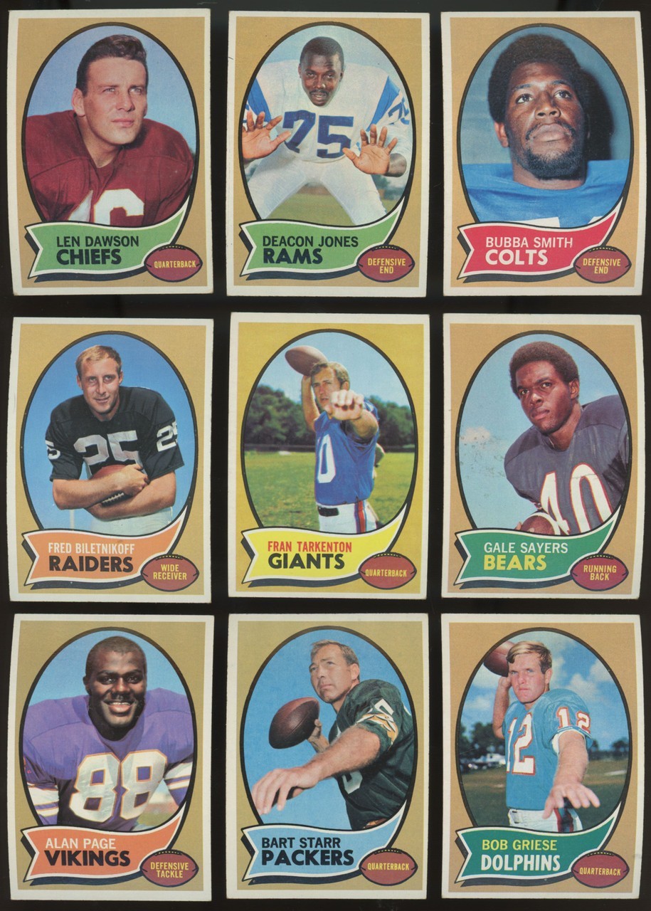 1970 Topps Football 1 -262 Complete Your Set -PRICE BASED ON CONDITION