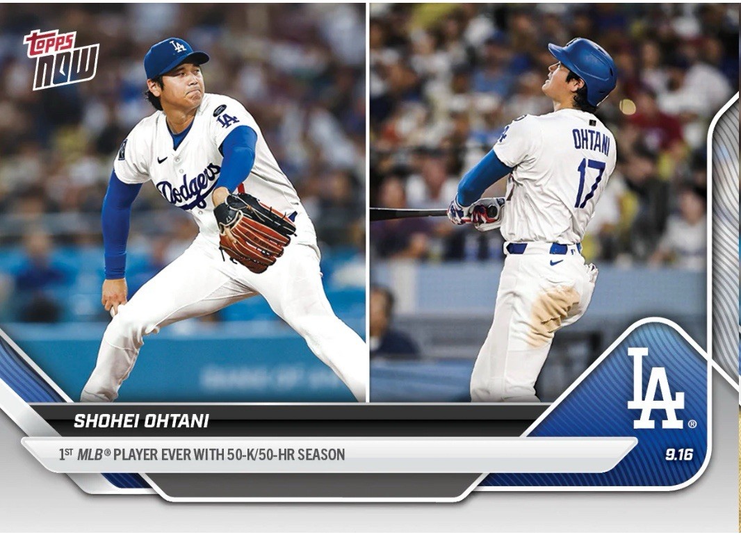 2025 Topps NOW Shohei Ohtani 1st 50 Ks/50 HRs #721