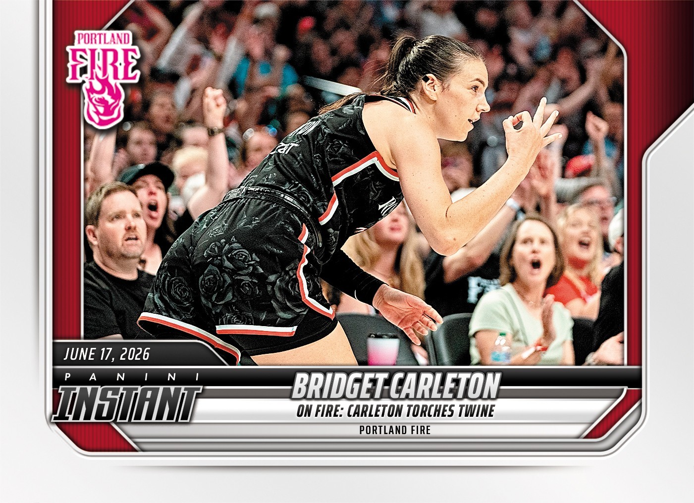 2026 Panini Instant WNBA #169 Bridget Carleton Portland Fire PRESALE