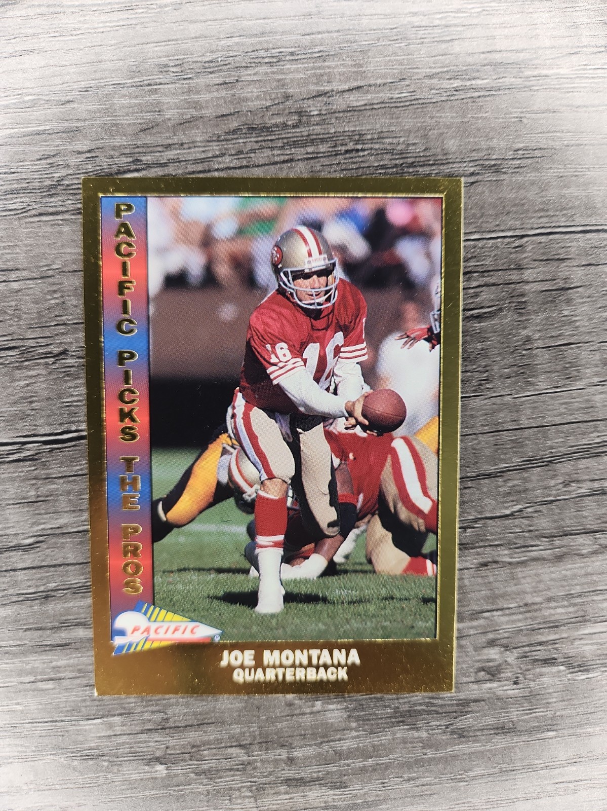 1991 Pacific – Pacific Picks the Pros Joe Montana #10 Gold
