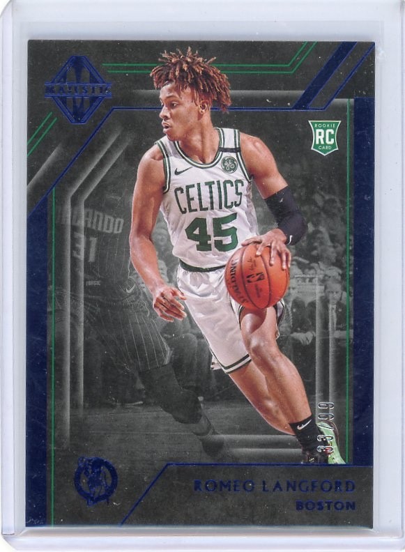 2019-20 Panini Chronicles – Majestic Romeo Langford #359 Blue /99 (RC)