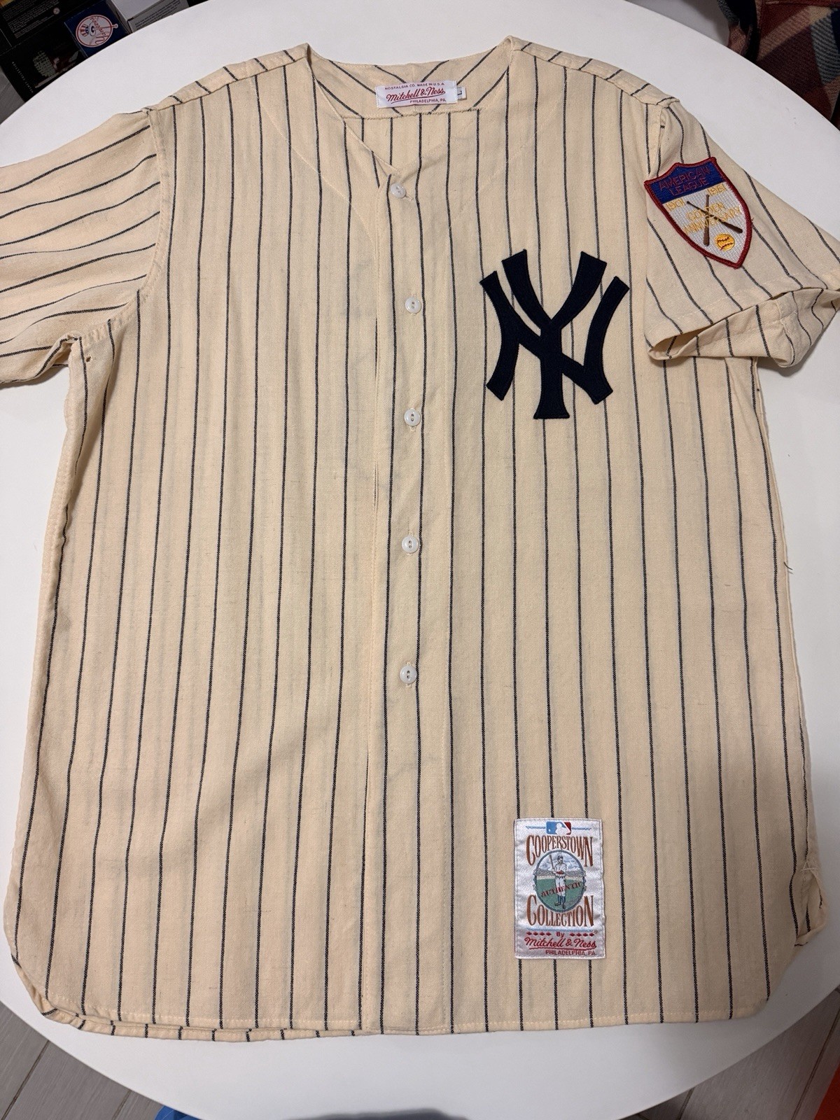 Mickey Mantle 1951 #6 New York Yankees Mitchell & Ness Jersey sz Large