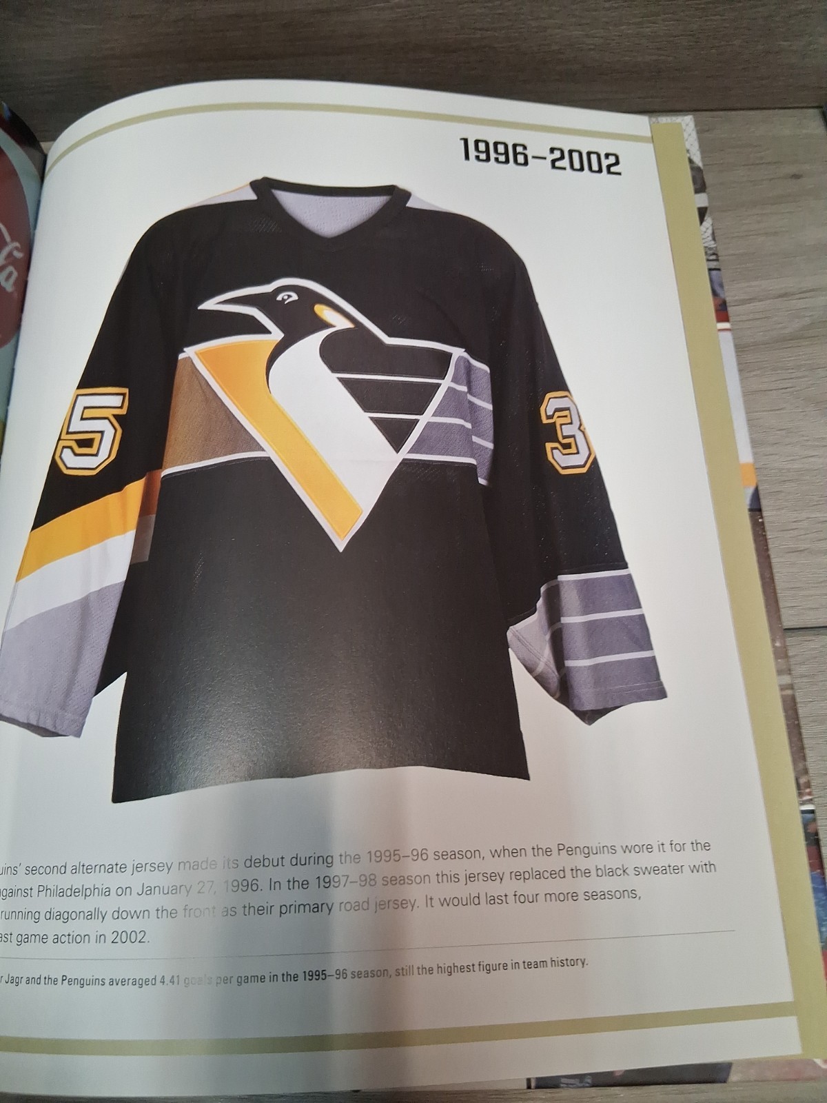 Skybox Press Pittsburgh Penguins Jerseys Then & Now Hardcover Book +letter